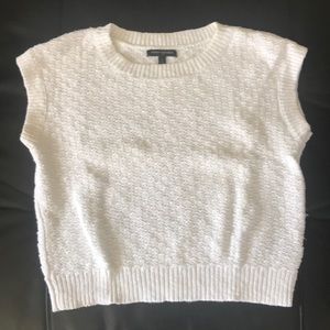 Banana Republic Factory White Thick Cotton Sweater Sz S